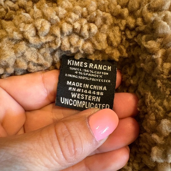 Kimes Ranch Sherpa Lined Canvas Jacket XL Rust Brown Western Workwear Coat - Picture 6 of 10